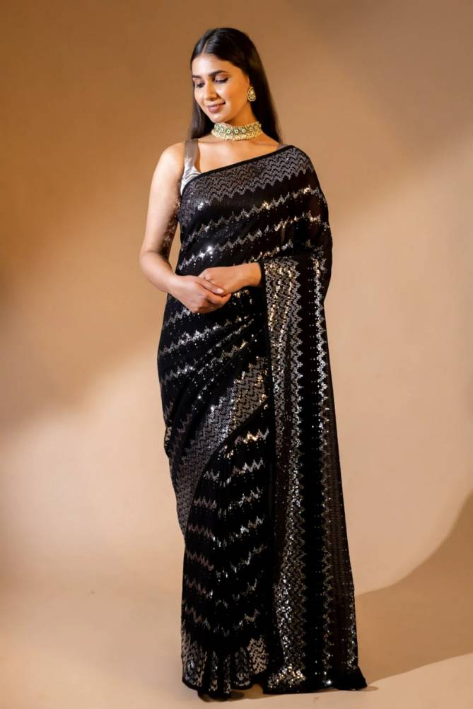 Ram setu Fancy Heavy Designer Wholesale Party Wear Georgette Sarees